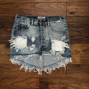 One teaspoon denim skirt